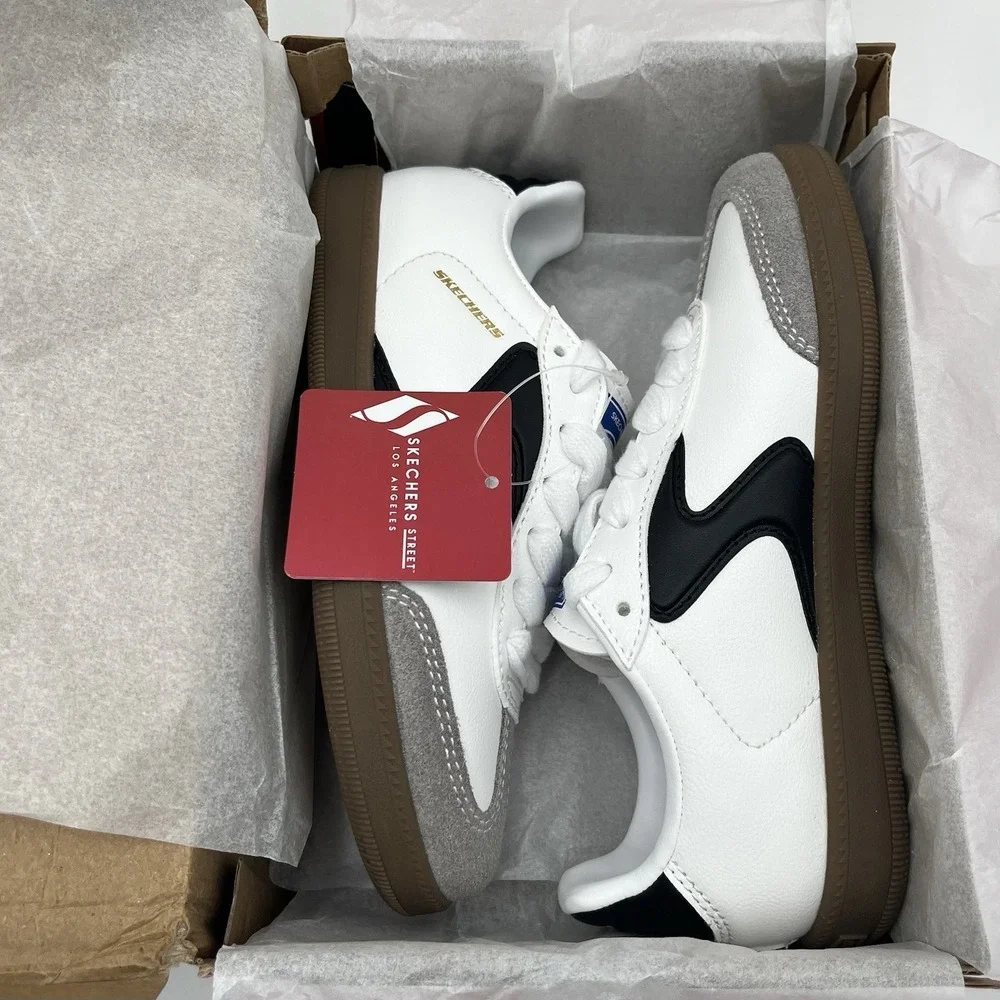 Skechers  Zinger Street Little Boys Athletic Casual Shoes 12 White Black Sneaker